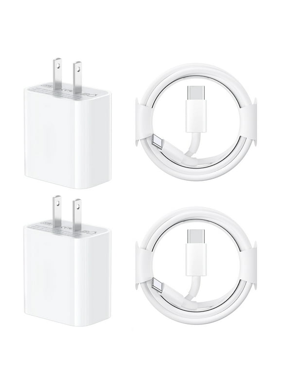 iPhone 15 Charger,Fast Charger for iPhone 15 - 30W PD USB C Wall Charger - 2-Pack 6.6FT Fasting Charging Compatible with iPhone 15/15 Plus/15 Pro/15 Pro Max/iPad Pro/Mini/Air/Air4/AirPods/Samsung