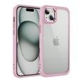 thumbnail image 1 of for iPhone 15 Clear Case, [Anti-Yellowing] [Military-Grade Drop Protection] Transparent Slim Lightweight Anti-Scratch Phone Case for iPhone 15 Shockproof Bumper Cover, Pink, 1 of 7