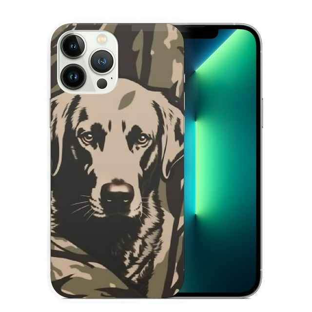 iPhone 15 Duck Hunters With Dog Forest Camouflage, bottomland Camo Case