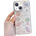 thumbnail image 1 of for iPhone 15 Floral Clear Glitter Case for Women,Cute Flower Design Bling Sparkle Aesthetic Soft TPU Silicone Shockproof Slim Girls Protective Case for iPhone 15 6.1 inch (Butterfly Floret), 1 of 4