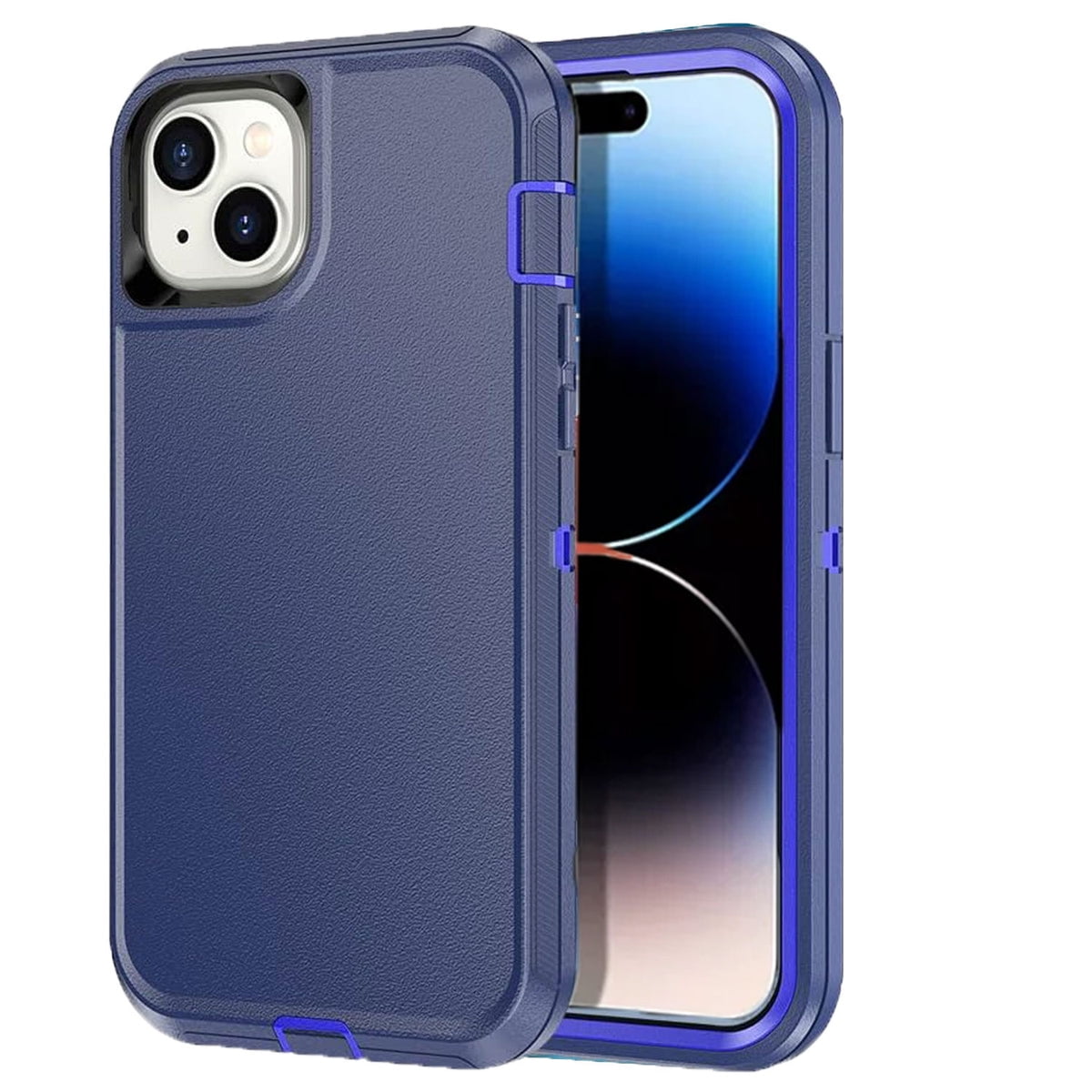 iPhone 15 Heavy Duty Case With Shock ProofShatter Resistant Rubber