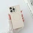 thumbnail image 1 of for iPhone 15 Magnetic Case, Compatible with MagSafe, Luxury Matte Hard PC Shockproof Protective Skin Friendly Anti-Scratch Lightweight Back Case Cover for iPhone 15, White, 1 of 6