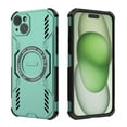 thumbnail image 1 of For iPhone 15 Magnetic Phone Case,Military-Grade Drop Protection,Compatible with Mag-Safe,Heavy Duty Tough Rugged Shockproof Dropproof Grip Armored Slim Phone Case Cover,Green, 1 of 10