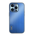 thumbnail image 1 of for iPhone 15 Metal Back Case, Luxury Anti-fingerprint Drop Protective Anti-Scratch Shockproof Thin Fit TPU Frame Phone Case Cover for iPhone 15, Blue, 1 of 6