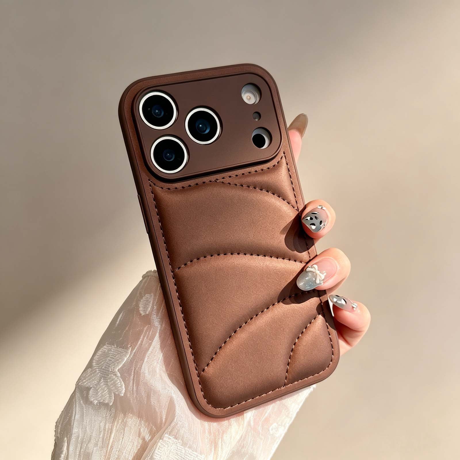 iPhone 15スマホケース Darich For iPhone 15 Phone Case,Anti-Scratch Suture Jacket PU Leather