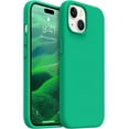 thumbnail image 1 of for iPhone 15 Phone Case, Silicone Upgraded [Military Grade Drop Protection] Protective Shockproof Phone Case for iPhone 15 Case, 6.1 inch, Emerald Green, 1 of 13