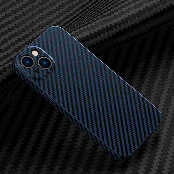 for iPhone 15 Phone Case,Slim Hard PC + Soft TPU Lightweight Anti-Scratch Shock Absorption Carbon Fibre Durable Protective Case Wireless Charing Cover for iPhone 15, Blue