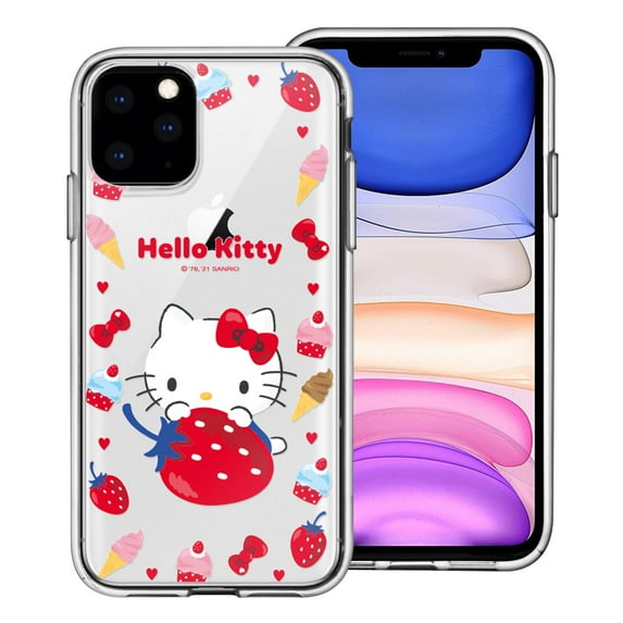 iPhone 15 Plus Case (6.7inch) Sanrio Cute Clear Soft Jelly Cover - Circle Hello Kitty