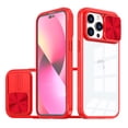 thumbnail image 1 of for iPhone 15 Plus Case with Camera Cover, for iPhone 15 Plus Case Crystal Clear & Not-Yellowing Slim Shockproof Protective Phone Case for iPhone 15 Plus, Red, 1 of 6