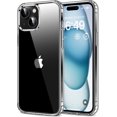 thumbnail image 1 of for iPhone 15 Plus Case Clear [Anti-Yellowing] Anti-Scratch Transparent Hard Back and Soft Edge [Military Grade Drop Protection] Shockproof Phone Cover - Crystal Clear, 1 of 7