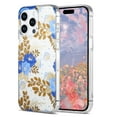 thumbnail image 1 of for iPhone 15 Plus Case Clear Flower Floral Women Girl Cute Phone Case Aesthetic Soft Slim Black Shockproof Protective Cover for iPhone 15 Plus Crystal Colorful Floral,Purple Flower, 1 of 7