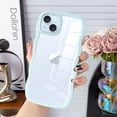 thumbnail image 1 of for iPhone 15 Plus Case Cute Girly Curly Wavy Clear Women Silicone Hybrid Frame Shockproof Ultra Thin Aesthetic Protective Phone Cases for iPhone 15 Plus Blue, 1 of 17