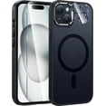 thumbnail image 1 of for iPhone 15 Plus Case: Strong Magnetic Phone Case with Screen Protector | Camera Protector Translucent Matte Slim Shockproof Protective Drop Protection Phone Cover 6.7 inch, 1 of 14