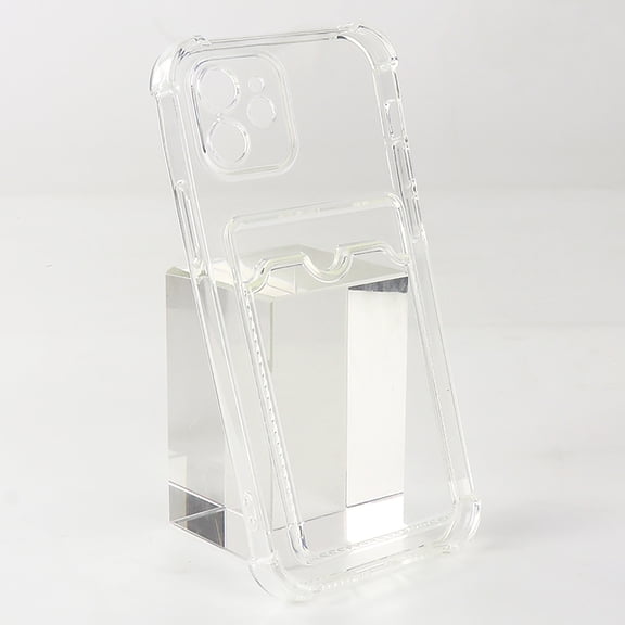 For iPhone 15 Plus Case,Wallet Phone Case Upgrade Slim Fit Card Slot Transparent Crystal Case Protective Soft TPU Shockproof Case with Card Holder for iPhone 15 Plus,Clear