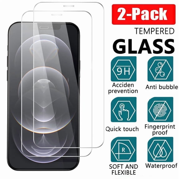 iPhone 15 Plus Full Screen Tempered Glass Protector, Ultra Clear HD Viewing, 9H Hardness, Impact Resistant, Scratch Resistant, Smooth Touch - Pack of 3