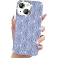 thumbnail image 1 of for iPhone 15 Plus Glitter Bling Case for Women, Cute Heart Bling Rhinestones Diamond Sparkle Shiny Soft TPU Silicone Shockproof Slim Girls Protective Case for iPhone 15 Plus 6.7 Inch (White), 1 of 4
