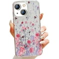 thumbnail image 1 of for iPhone 15 Plus Glitter Flower Case, Cute Bling Sparkly Floral Design Case Soft Silicone Aesthetic Shockproof Women Girls Slim Protective Case for iPhone 15 Plus 6.7" (Sunflower/Butterfly), 1 of 4
