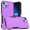 thumbnail image 1 of for iPhone 15 Plus Heavy Duty Case,Stylish 2 in 1 Military Grade Armor PC+TPU Silicone Hybrid Rugged Shockproof Glossy Grip Edge Protective Anti-Scratch Back Phone Cover,Purple, 1 of 6