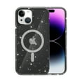 thumbnail image 1 of for iPhone 15 Plus Magnetic Case [Compatible with Magsafe], Clear Glitter Full Body Protective Cover Slim TPU Transparent Shockproof Bling Phone Case for iPhone 15 Plus 6.7", Gray, 1 of 5