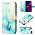 thumbnail image 1 of for iPhone 15 Plus PU Leather Wallet case, Marble Pattern Credit Card Holder,Flip Folio Book Kickstand Cover Women Men with Long + Short Strap for iPhone 15 Plus 6.7 inch 2023, Green Marble, 1 of 7