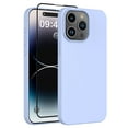 thumbnail image 1 of iPhone 15 Plus Phone Case with Screen Protector, Liquid Silicone Case Cover for Apple iphone 15 Plus, Ebizware Full-Body Protective Case Shockproof Cover with Microfiber Lining (Lavender), 1 of 9