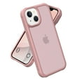 thumbnail image 1 of For iPhone 15 Plus Phone Case,Translucent Frosted Skin Feel Anti-Scratch Hard PC Back Soft TPU Edge,Shockproof Bumper Protective Ultra Slim Thin Fit Rugged Phone Case Cover,Pink, 1 of 6