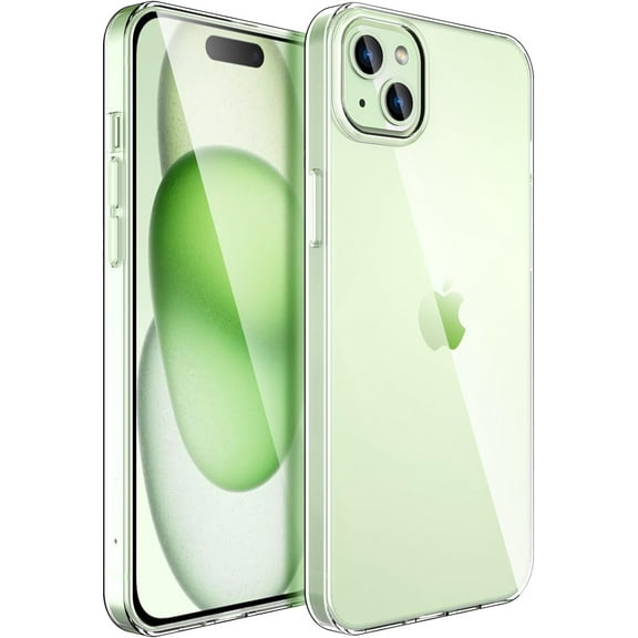 iPhone 15 Plus Phone Case, Ultra [Slim Thin] Flexible Clear TPU Phone Case for iPhone 15 Plus Gel Rubber Soft Skin Silicone Protective Case, Anti-Yellowing, Drop Protection,Transparent