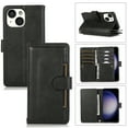 thumbnail image 1 of for iPhone 15 Plus Phone Case,for iPhone 15 Plus Wallet Case RFID Blocking 8 Card Slots Holder & 1 Cash Pocket & 1 Outer Pouch,Wrist Strap,Shockproof Leather Magnetic Flip Stand Cover,Black, 1 of 10