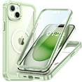 thumbnail image 1 of for iPhone 15 Plus Shockproof Dustproof Case, Compatible with MagSafe Heavy Duty/Military Grade/Rugged Protection Built in Screen Protector Phone Case Cover for iPhone 15 Plus, Green, 1 of 7