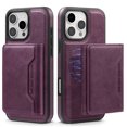 thumbnail image 1 of for iPhone 15 Plus Wallet Case, Magnetic Phone Cover Compatible with Mag-Safe, 2-in-1 Detachable PU Leather Credit Card Holder Slots Purse with Kickstand Shockproof Protective Case, Purple, 1 of 10