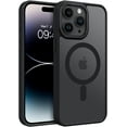 thumbnail image 1 of for iPhone 15 Pro Case, 15 Pro Phone Case [Compatible with Magafe] [Military Grade Protection] Magnetic Shockproof Translucent Matte Slim Protective Case Cover for iPhone 15 Pro 6.1"-Black, 1 of 14