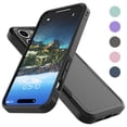 thumbnail image 1 of iPhone 15 Pro Case, 2 in 1 Phone Case for iPhone 15 Pro 6.1 inch ,Takfox Shockproof Protection Heavy Duty Armor Hard Plastic & Rubber Rugged Bumper Cover,Black, 1 of 12