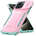 thumbnail image 1 of for iPhone 15 Pro Case with Built-in Camera Lens Slide Cover, Heavy-Duty Shockproof Rugged Case Heavy Duty Bumper Shockproof Phone Cover for iPhone 15 Pro,Rosegold, 1 of 7