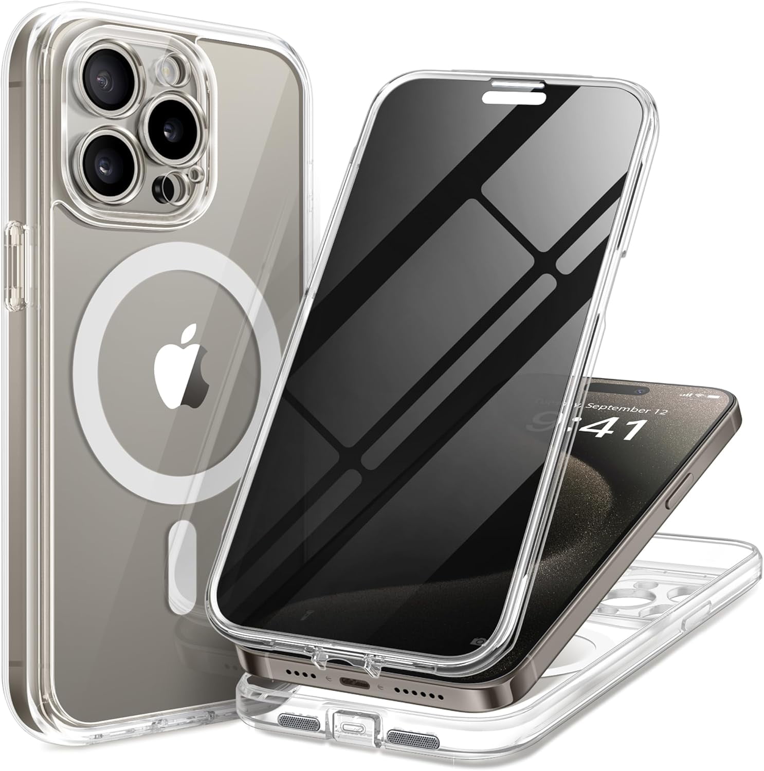 For IPhone 15 Pro Max Case With MagSafe, Privacy