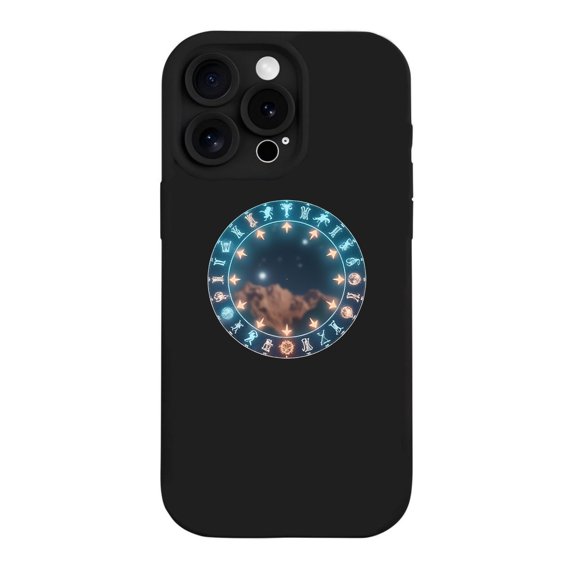 iPhone 15 Pro Case - Lightweight Yellowing Resistant with Astrological Design Stars & Cloudy Sky Perfect Fit for iPhone 15 Pro