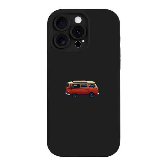 iPhone 15 Pro Case - Lightweight Yellowing Resistant with Classic Red & Yellow Van Design - Stylish Multi - Camera Compatible Cover
