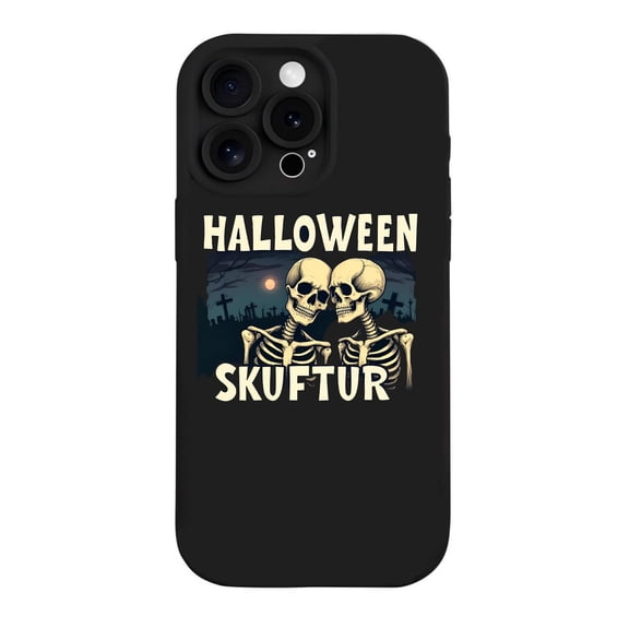 iPhone 15 Pro Case - Lightweight Yellowing Resistant with Spooky Skeleton Design & Halloween Theme - Perfect for Halloween Lovers