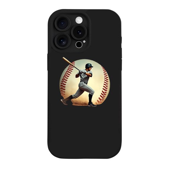iPhone 15 Pro Case - Lightweight Yellowing Resistant with Stylish Baseball Pattern Design Perfect for Sports Fans