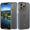 thumbnail image 1 of iPhone 15 Pro Case for Women Girl Cute Luxury Plating Soft Back Cover Raised Full Camera Protection Bumper Silicone Shockproof Phone Case for iPhone 15 Pro Max, Dark Blue, 1 of 9