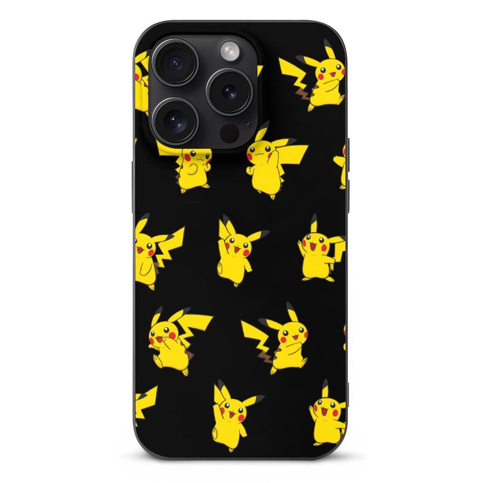 for iPhone 15 Pro Case,Yellow Pokémon Pikachu Phone Cases for Men Teen