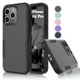 thumbnail image 1 of iPhone 15 Pro Cases ,Sturdy Phone Case for Apple iPhone 15 Pro 6.1", Tekcoo Shockproof Protection Heavy Duty Armor Hard Plastic & Rubber Rugged Bumper 2-in-1 Case Cover -Black, 1 of 8
