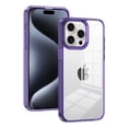 thumbnail image 1 of for iPhone 15 Pro Crystal Clear Case [Anti-Yellowing] Anti-Scratch Transparent Hard Back and Flexible Edge [Military Grade Drop Protection] Shockproof Phone Cover for iPhone 15 Pro, Darkpurple, 1 of 8