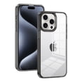 thumbnail image 1 of for iPhone 15 Pro Crystal Clear Case [Anti-Yellowing] Anti-Scratch Transparent Hard Back and Flexible Edge [Military Grade Drop Protection] Shockproof Phone Cover for iPhone 15 Pro, Black, 1 of 8