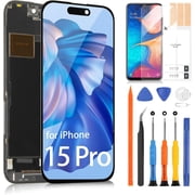 for iPhone 15 Pro LCD Screen Replacement - for iPhone 15 Pro LCD Display Touch Screen Digitizer A2848 A3101 A3102 A3104 Glass Panel Full Assembly Replacement with Repair Parts Black, Incell