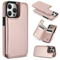 thumbnail image 1 of For iPhone 15 Pro Max 6.7" Phone Magnetic Detachable Wallet Case[Compatible magsafe]Back Flip Folio Shockproof Women Men Cover for iPhone 15 Pro Max[RFID Blocking Leather], Rosegold, 1 of 11
