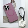 thumbnail image 1 of for iPhone 15 Pro Max Back Case, Silicone Magsafe Ultra Slim Skin Friendly Shockproof Protective Lightweight Phone Case Cover for iPhone 15 Pro Max - Purple, 1 of 3