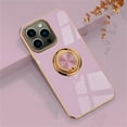 thumbnail image 1 of iPhone 15 Pro Max Case 2023, Allytech Ring Holder Stand Case Plating Edge 360 Rotation Kickstand Slim Soft Flexible TPU Protective Cover Phone Case for iPhone 15 Pro Max 6.7" 2023, Lightpurple, 1 of 8