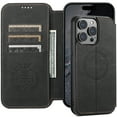 thumbnail image 1 of iPhone 15 Pro Max Case 2023 Support Wireless Charging,Decase Business Style Leather Wallet Cover Folding Card Slots Holder Rugged Shockproof Magnetic Case,for Apple iPhone 15 Pro Max 6.7 Inch - Khaki, 1 of 11