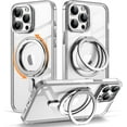 thumbnail image 1 of for iPhone 15 Pro Max Case with 360° Rotatable  Ring Stand [Compatible with Mag-Safe] [-Grade Protection] Shockproof iPhone 15 Pro Max Phone Case 6.7" for Women Men, Clear, 1 of 14