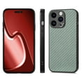 thumbnail image 1 of for iPhone 15 Pro Max Case, Carbon Fiber Leather Slim Protective Cover, Full Protection Strong Impact Resistance Smartphone Protection for iPhone 15 Pro Max, Green, 1 of 10